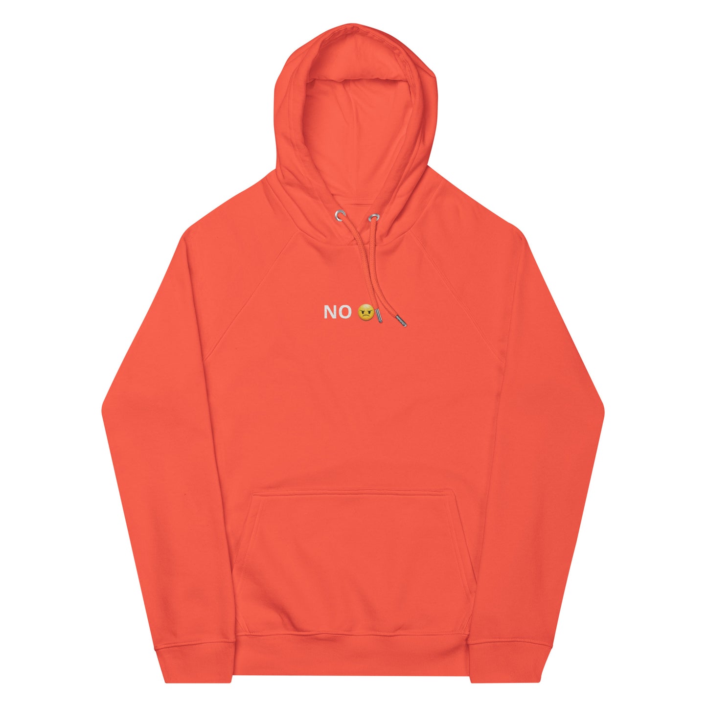 NO word design emoji design multicolor unisex hoodie